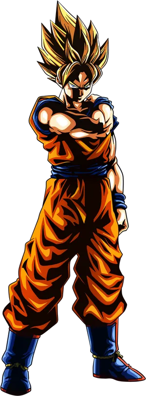 Super Saiyan Goku Pose.png PNG Image