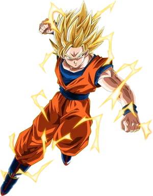 Super Saiyan Power Up PNG Image