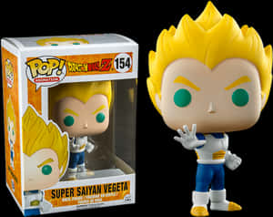 Super Saiyan Vegeta Funko Pop PNG image with transparent background