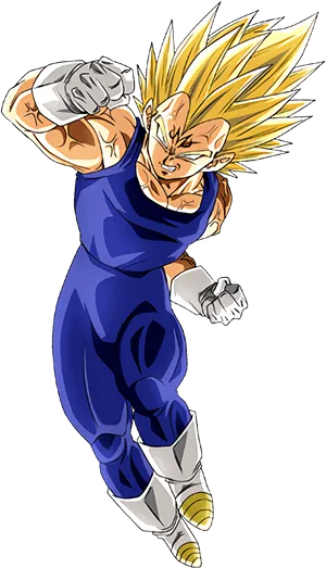 Super Saiyan Vegeta Pose PNG Image