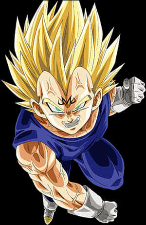 Super Saiyan Vegeta Power Up PNG image with transparent background