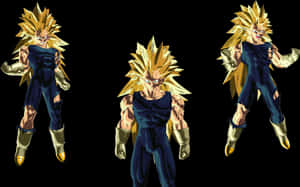 Super Saiyan Vegeta Trio PNG image with transparent background