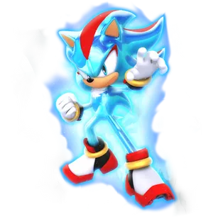 Super Sonic Transformation PNG Image