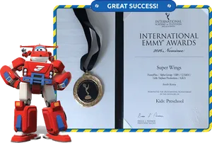 Super Wings Emmy Nomination2016 PNG Image