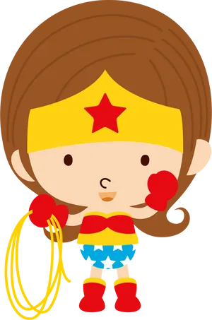 Superhero Baby Cartoon Character PNG Image