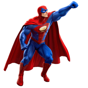 Superhero Battle Scene PNG sfc34 PNG image with transparent background