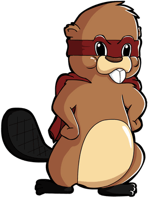 Superhero Beaver - Beaver Superhero PNG image with transparent background