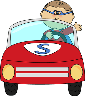 Boy Driving A Clip Art Image - Boy Driving A Car Clipart PNG image with transparent background