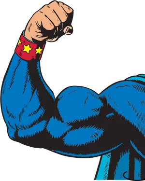 Superhero Fist Power Display PNG Image