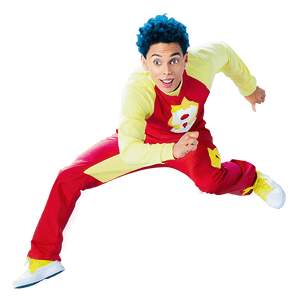 Superhero Jump Pose PNG
