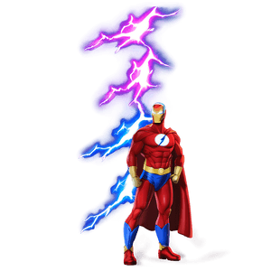 Superhero Lightning Power PNG fis52 PNG image with transparent background