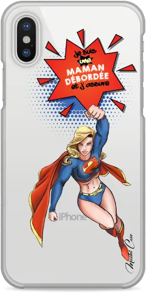 Superhero Momi Phone Case PNG Image