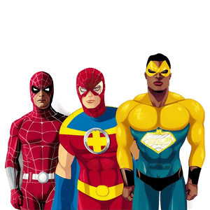 Superhero Team PNG inp32 PNG image with transparent background