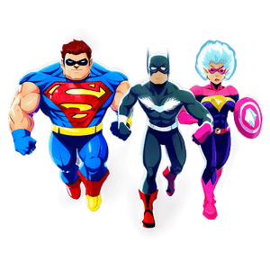 Superhero Team PNG vrd PNG image with transparent background
