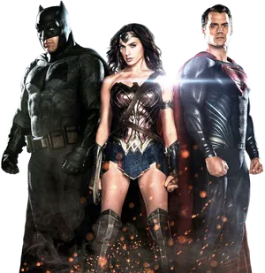 Superhero_ Trio_ D C_ Universe PNG Image