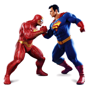 Superhero vs Villain PNG 05062024 PNG image with transparent background
