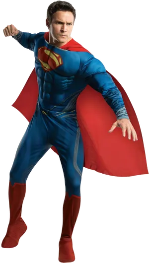 Superman_ Action_ Pose.png PNG Image