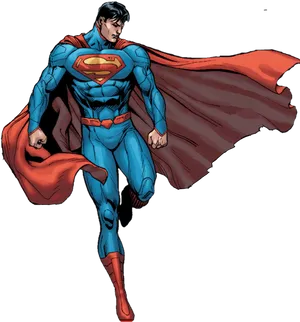 Superman Classic Pose PNG Image