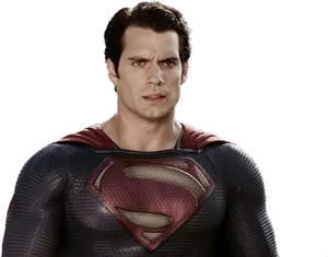 Superman_ Confident_ Stance PNG Image