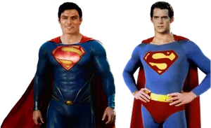 Superman_ Evolution_ Comparison PNG Image