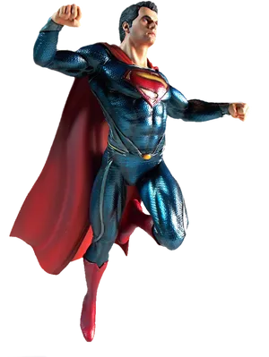 Superman Flying Action Figure PNG Image