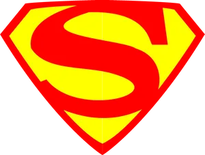 Superman Logo Iconic Redand Yellow PNG Image