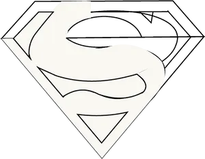 Superman Logo Outline PNG Image