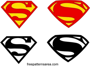 Superman Logo Variations PNG Image