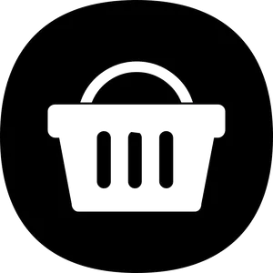 Supermarket Shopping Basket Icon PNG Image