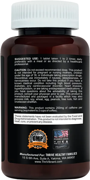 Supplement Bottle Label Design PNG Image