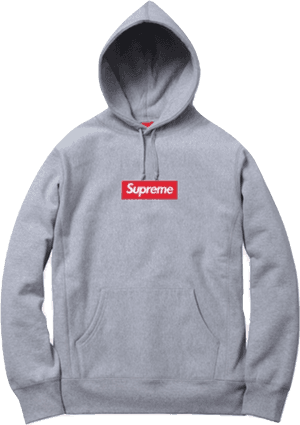 Supreme Bogo Hoodie Grey, HD Png Download PNG image with transparent background