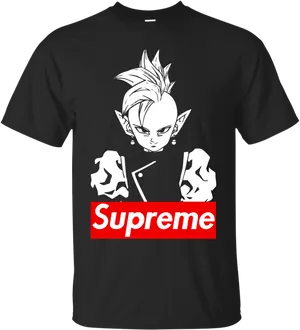 Supreme Branded Character T Shirt PNG Image