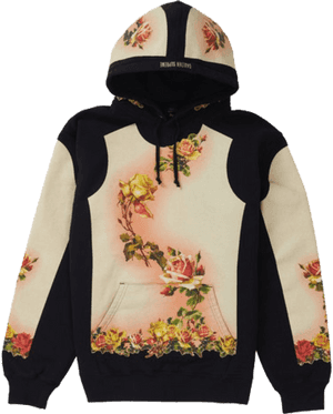 Supreme Jean Paul Gaultier Floral Print Hooded Sweatshirt - Supreme Jean Paul Gaultier Hoodie, HD Png Download PNG image with transparent background