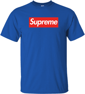 Supreme Shirt - Royal - Shipping Worldwide - Ninonine'- Supreme, HD Png Download PNG image with transparent background