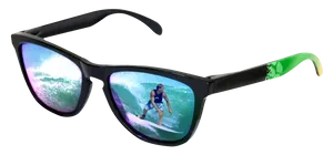 Surfer Reflection Sunglasses.png PNG Image