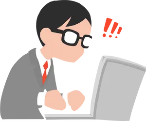 Surprised Businessman Clipart PNG Image