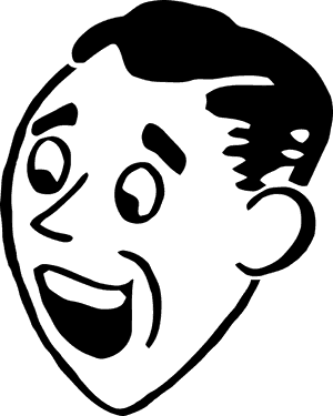 Surprise Clipart Face - Black And White Surprised Person, HD Png Download PNG image with transparent background