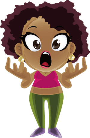 Surprised Woman Transparent Background PNG with transparent background