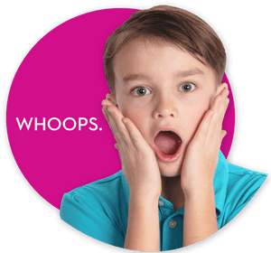Boy Covering Sides Of Cheeks With Whoops Text, HD Png Download PNG image with transparent background