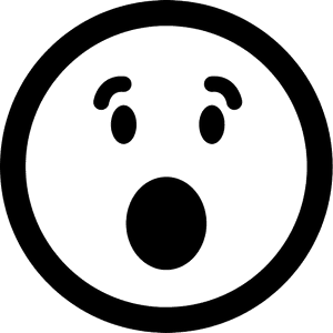 Surprised Emoticon Square Face With Open Eyes And Mouth - Modaal Just Killin, HD Png Download PNG image with transparent background