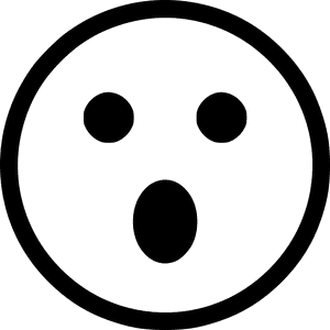 Surprised Emoji Icon PNG image with transparent background