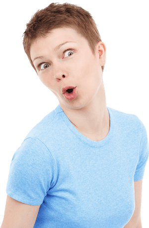 Vector Surprised Woman PNG Photos PNG with transparent background