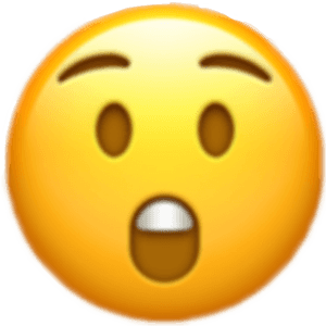 #iphone #emoji #emojis #iphoneemoji #omg #emojisticker - Printable Surprised Emoji, HD Png Download PNG image with transparent background