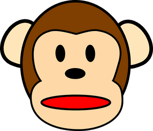Cartoon Surprised Face - Monkey Face Clipart, HD Png Download PNG image with transparent background
