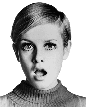 Twiggy Surprised - Twiggy Black And White, HD Png Download PNG image with transparent background