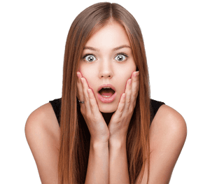 Surprised Woman Model Transparent PNG PNG image with transparent background