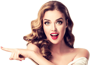 Surprised Woman Model PNG Image PNG with transparent background