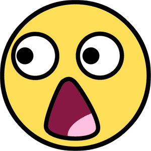 Omg Face Png Jpg Library - Shocked Cartoon Face, Transparent Png PNG image with transparent background