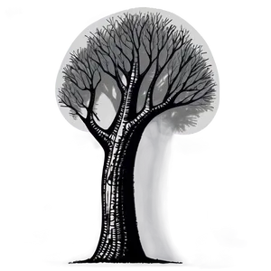 Surreal Black And White Tree Art Png 94 PNG Image