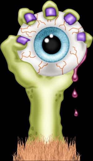 Surreal Eyeball Tree Illustration PNG image with transparent background